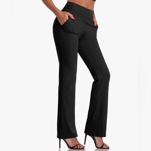 Black stretch dress pants, size large (8/10), like new!